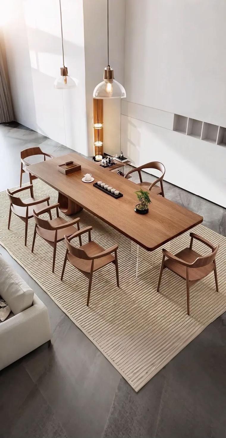 侘寂風(fēng)實(shí)木大板茶臺(tái)茶桌椅現(xiàn)代簡約辦公室家用客廳泡茶桌組合清倉